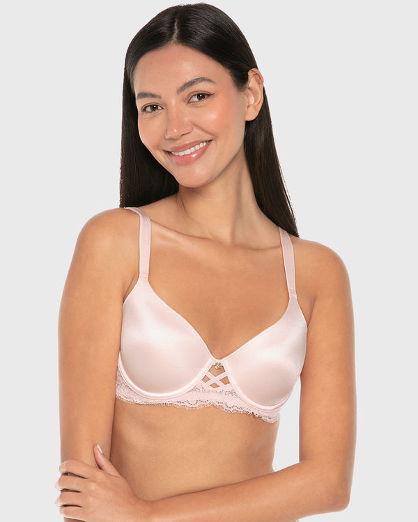 La Senza Isla And Evie Sexy Fashion Lightly Lined Full Coverage Bra Rose Quartz Rose Quartz / 34B
