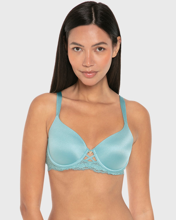 La Senza Isla And Evie Sexy Fashion Lightly Lined Full Coverage Bra Reef Waters Reef Waters / 34B
