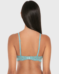 La Senza Isla And Evie Sexy Fashion Double Push Up Padded Plunge Bra Reef Waters Reef Waters / 34B