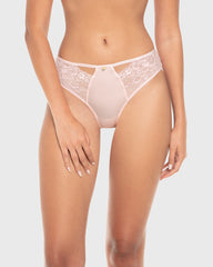 La Senza Isla And Evie Sexy Fashion Lace Micro Cheeky Panty Rose Quartz Rose Quartz / S