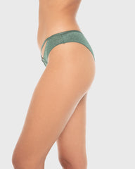 Isla & Evie Micro Cheeky Panty Silver Pine Print / S