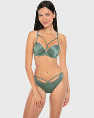 Isla & Evie Micro Cheeky Panty Silver Pine Print / S