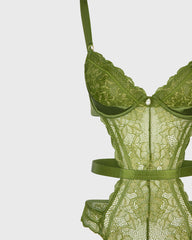 Isla & Evie Cardamom Seed Lace Bodysuit