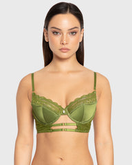 Isla & Evie Cardamom Seed Lightly Lined Plunge Bra Cardamom Seed / 34B