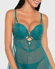 Isla & Evie Cupped Babydoll Shaded Spruce / S