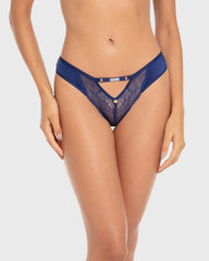 Isla & Evie Lace Bikini Panty Bellwether Blue / S