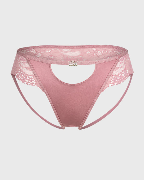Isla & Evie Lace Cheeky Panty Vintage Rose / S