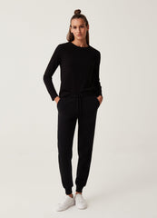 Ovs Plush Joggers With Drawstring