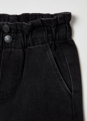 Ovs Kids Girl Paper Bag Jeans With Pockets