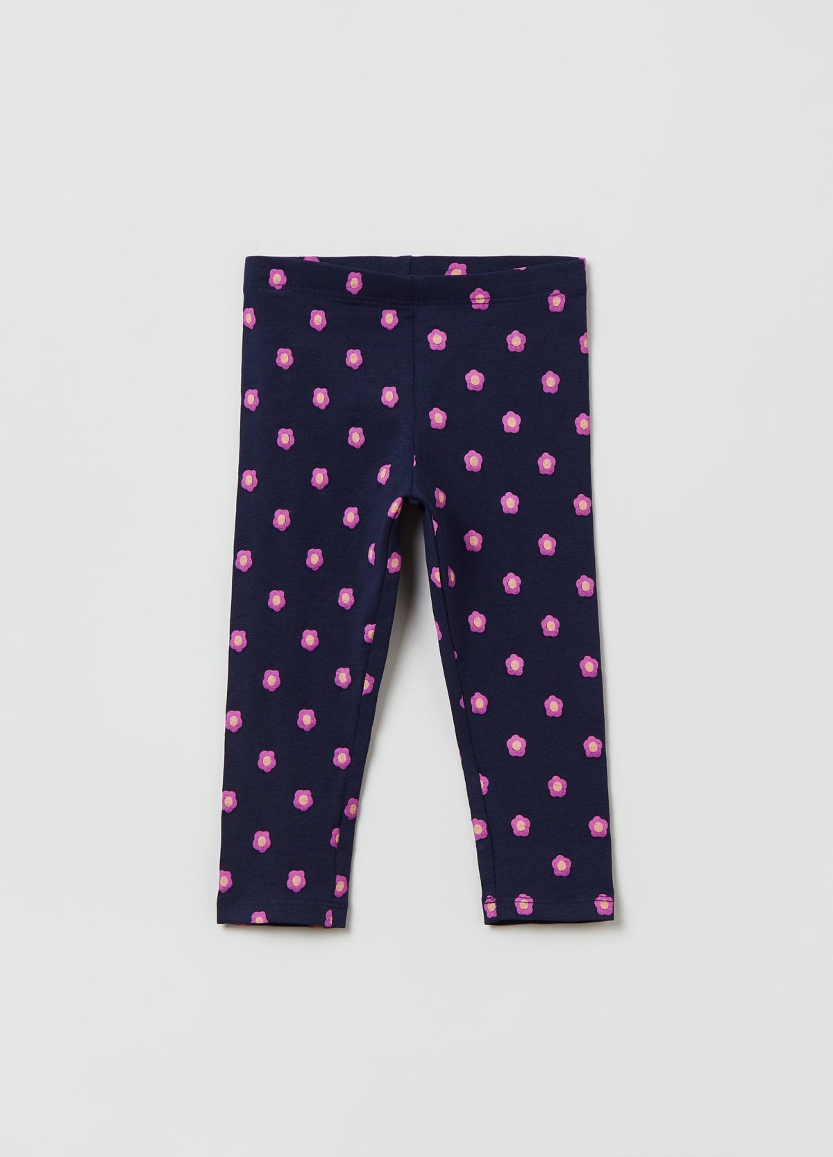 Ovs Jersey Joggers With Ditsy Floral Print