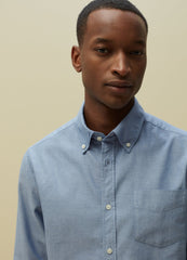 Ovs Piombo Regular-Fit Oxford Cotton Shirt