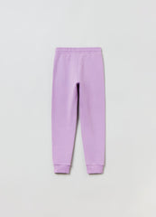 Ovs Kids Girl Plush Joggers With Butterfly Print