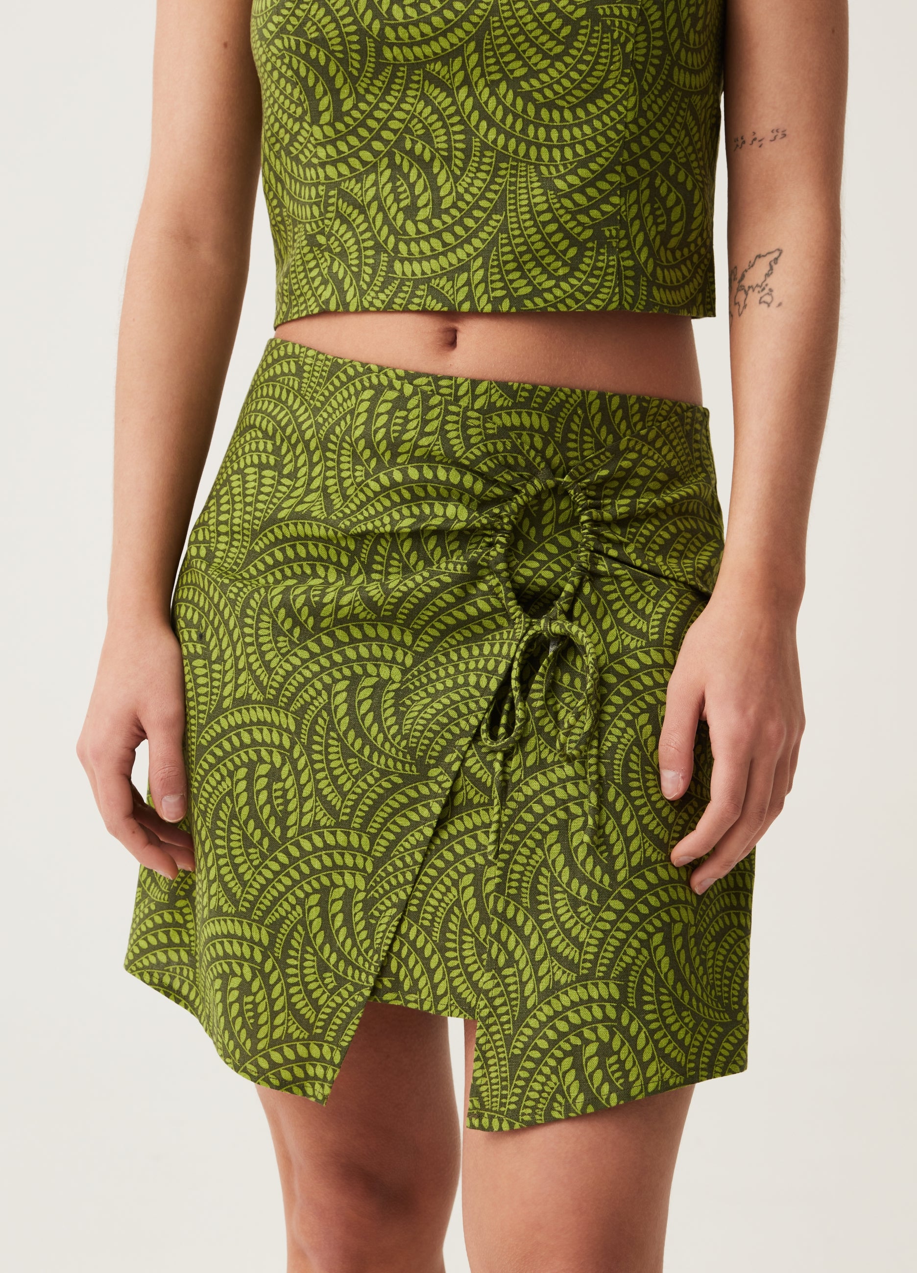 Ovs Sarong Skirt With All-Over Print Ovs Sarong Skirt With All-Over Print