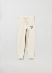 Ovs Fleece Joggers With Lettering Print