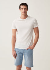 Ovs Regular-Fit Stretch Denim Bermuda Shorts