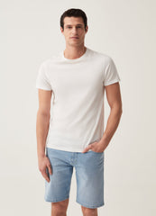 Ovs Regular-Fit Stretch Denim Bermuda Shorts