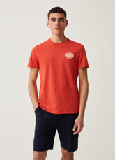 Ovs Grand&Hills Cotton Slub Bermuda Joggers With Print