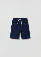 Ovs Cotton Bermuda Shorts With Drawstring