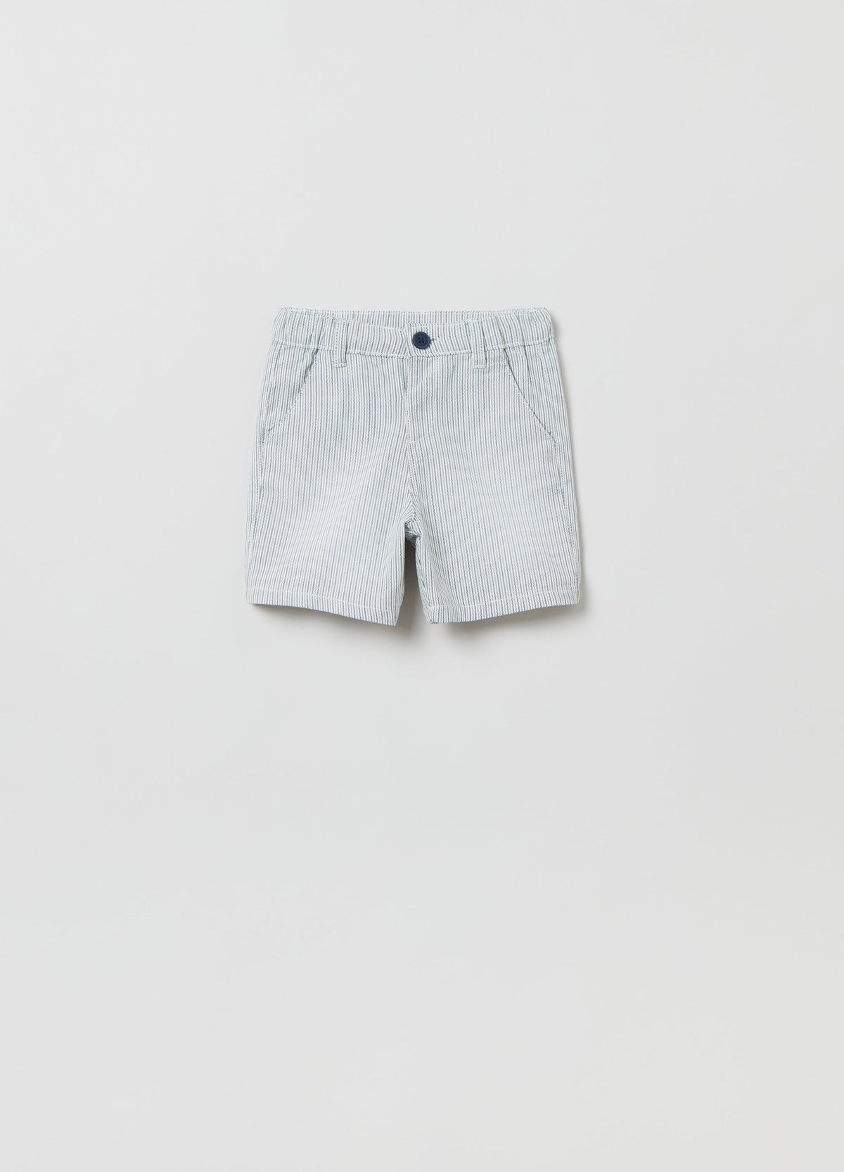 Ovs Yarn-Dyed Striped Cotton Bermuda Shorts