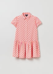 Ovs Shirt Dress With Geometric Print