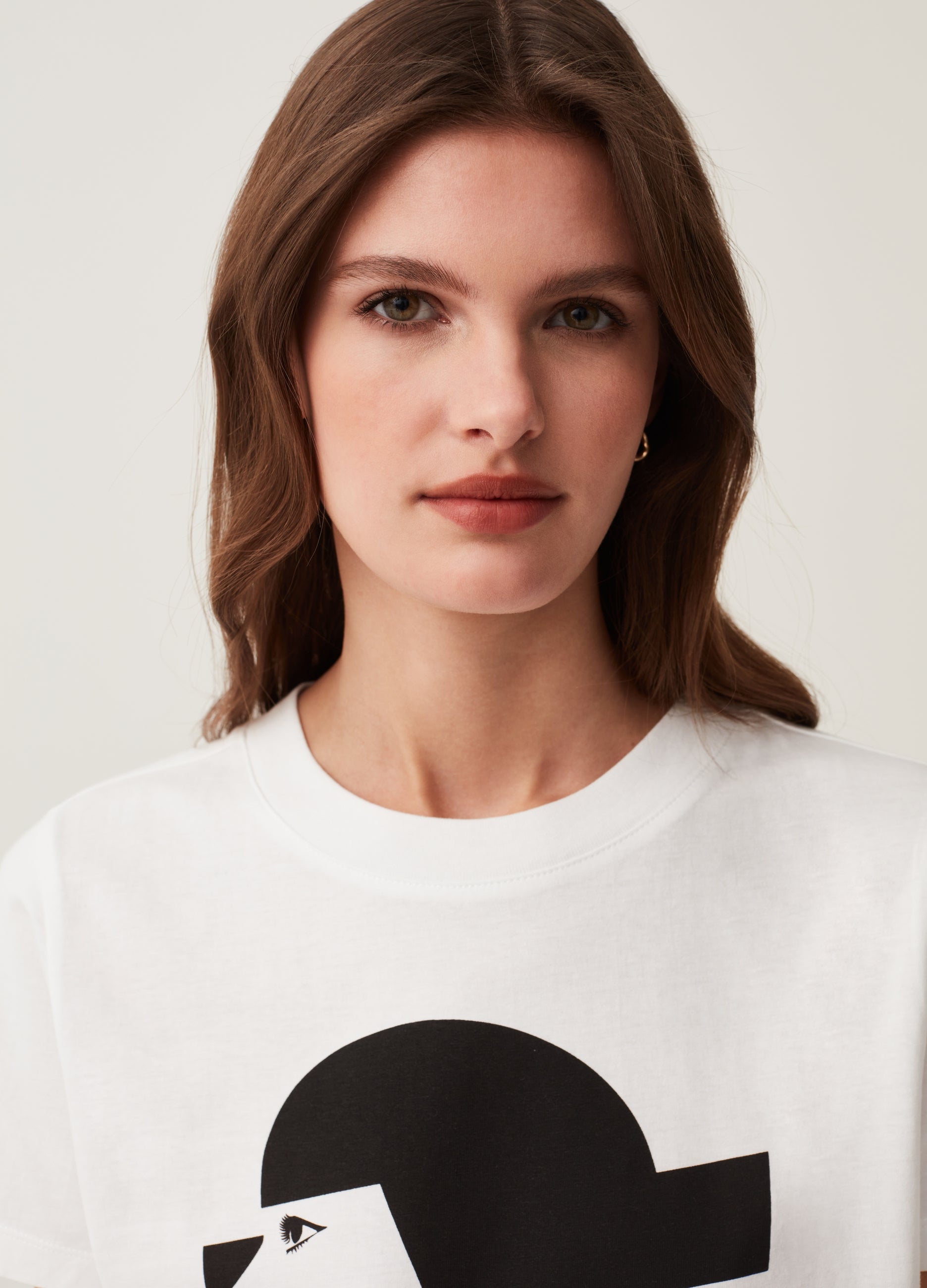 Ovs Geometric Girl La Tos Print T-Shirt Ovs Geometric Girl La Tos Print T-Shirt