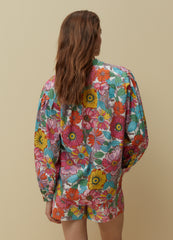 Ovs Cotton Shirt With Floral Print