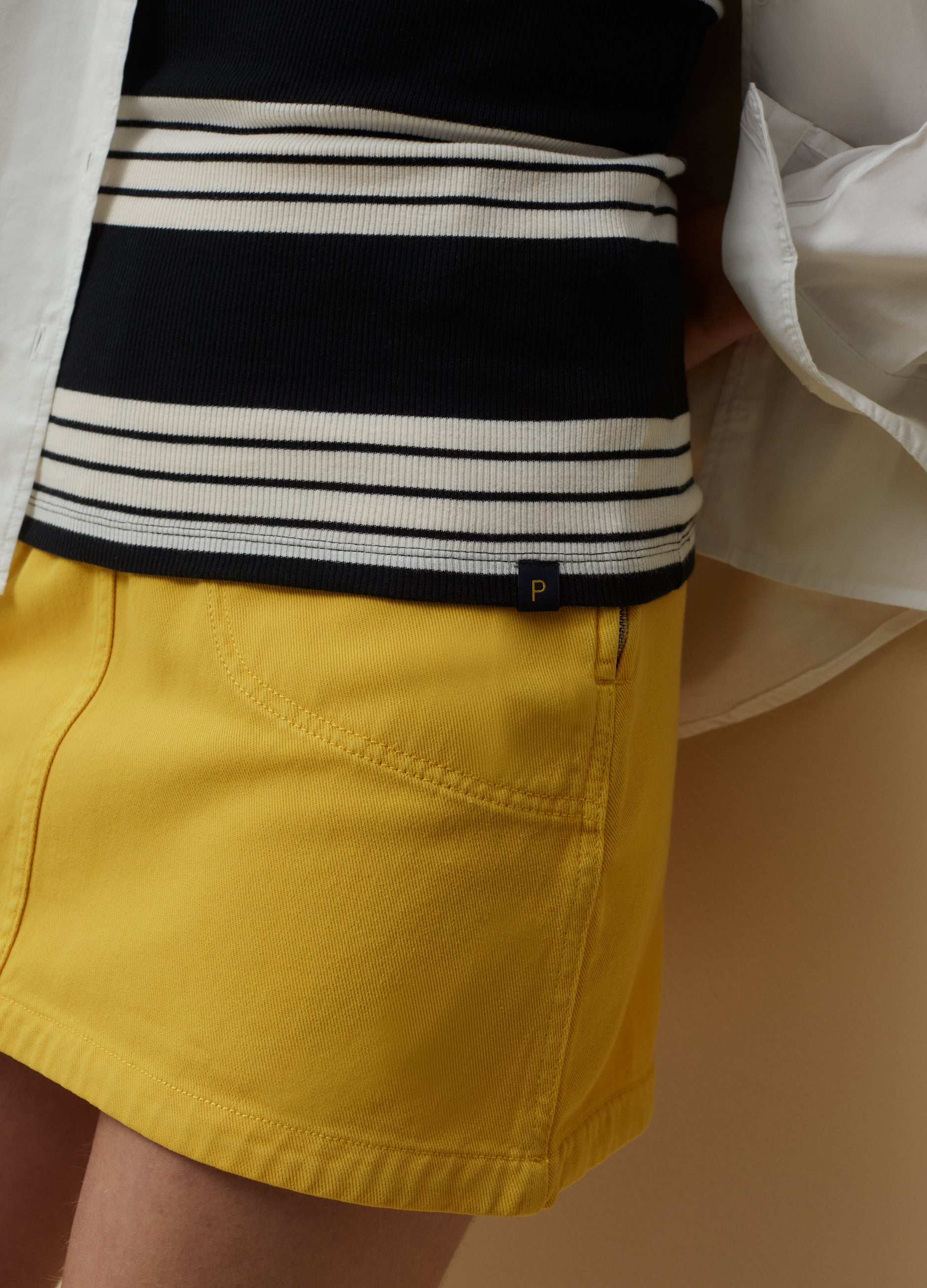 Ovs Ribbed Tank Top With Striped Pattern. Ovs Ribbed Tank Top With Striped Pattern.