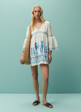 Ovs Beach Cover-Up Dress With Ethnic Embroidery