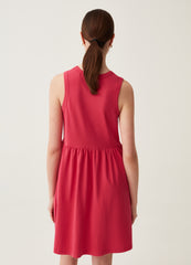 Ovs Short Sleeveless Dress In Cotton