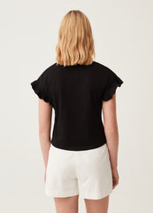 Ovs T-Shirt With Kimono Sleeves And Frills