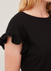 Ovs T-Shirt With Kimono Sleeves And Frills