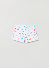 Ovs French Terry Shorts With Print And Pompoms