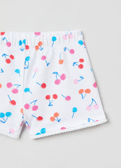 Ovs French Terry Shorts With Print And Pompoms