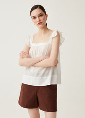 OVS Sleeveless Blouse With Frills
