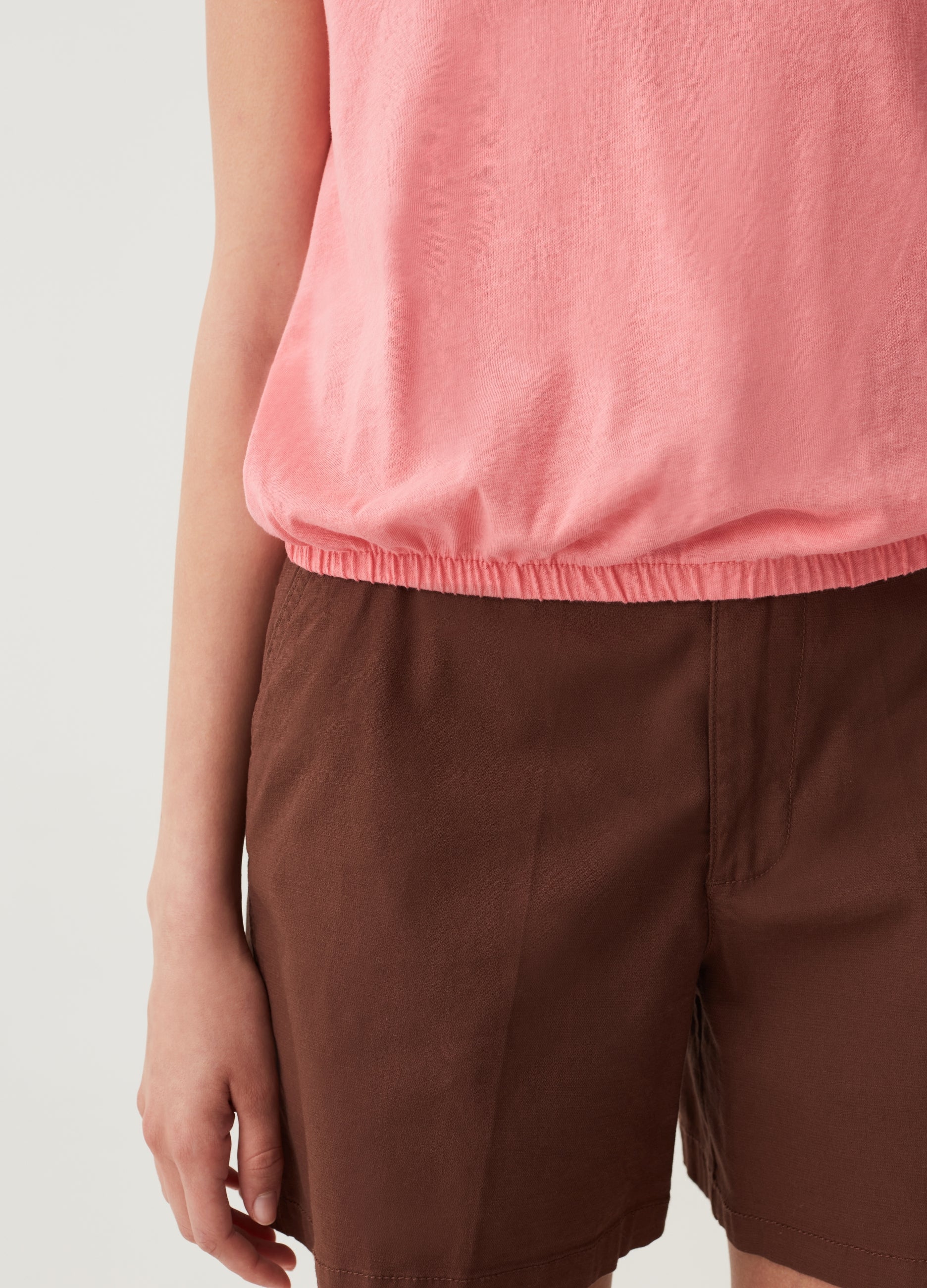 Ovs Cotton T-Shirt With Kimono Sleeves Ovs Cotton T-Shirt With Kimono Sleeves