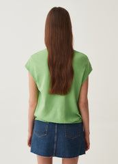 Ovs Cotton T-Shirt With Kimono Sleeves