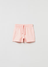 Ovs Cotton Shorts With Drawstring