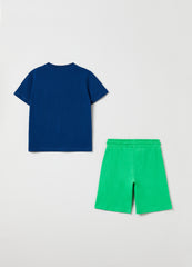 Ovs Cotton Jogging Set With Print