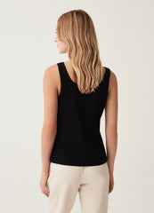 Ovs Tank Top In Stretch Cotton.