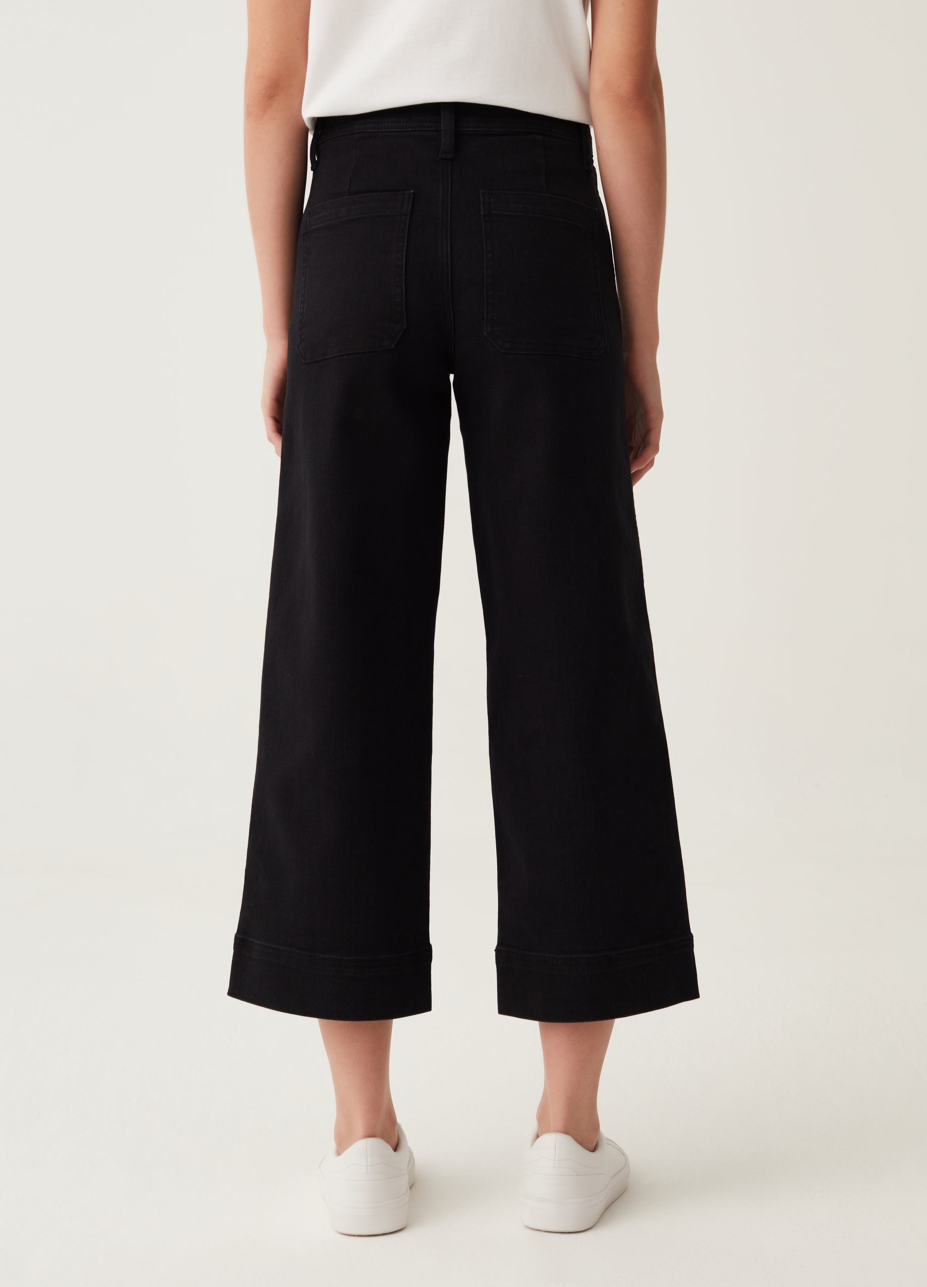 Ovs Wide-Leg Culotte Jeans Ovs Wide-Leg Culotte Jeans
