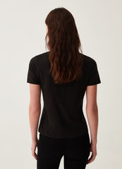 Ovs T-Shirt With Bach Flowers Foil Print
