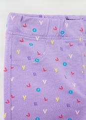 Ovs Treggings In Stretch Cotton With Print