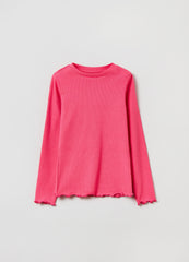 Ovs T-Shirt With Long Ribbed Sleeves