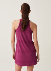 Ovs Short Stretch Dress With Flat Ribbing