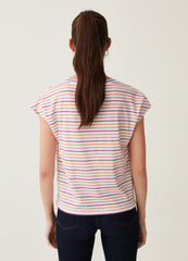 Ovs T-Shirt With Kimono Sleeves And All-Over Print
