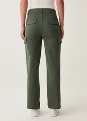 Ovs Cargo Trousers In Cotton Twill