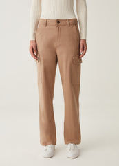 Ovs Cargo Trousers In Cotton Twill