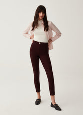 Ovs Stretch Leggings With Button