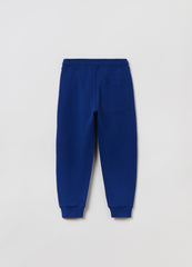 Ovs Fleece Joggers With Drawstring And Print