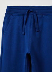 Ovs Fleece Joggers With Drawstring And Print